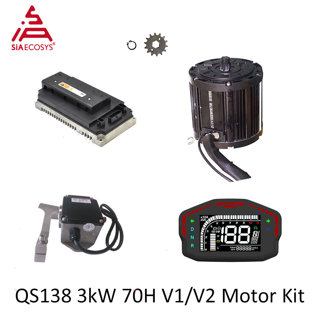 Mid Drive Motor Kit 72V 3000W - QSMOTOR QS138 3000W 72V Orta Tahrik