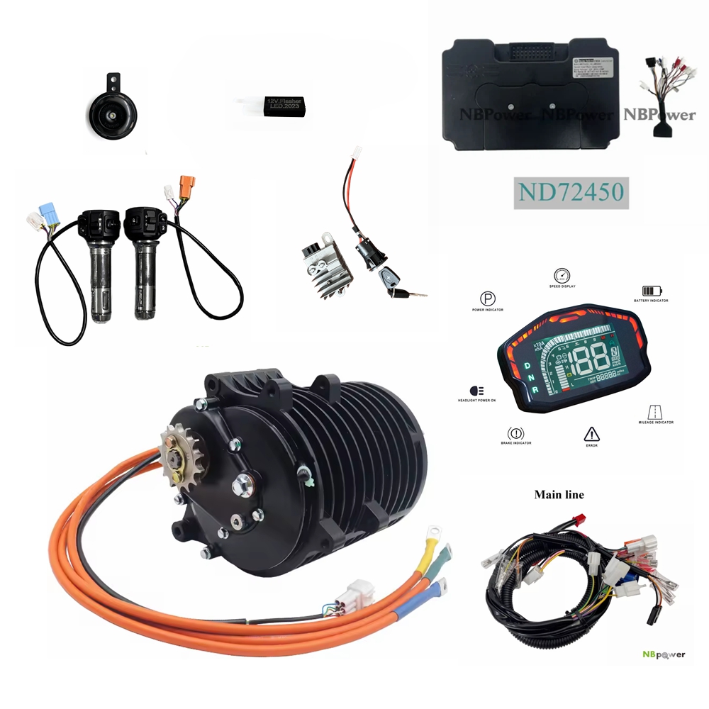 Mid Drive Motor Kit 72V 3000W - QS 138 3000W V3 70H Orta