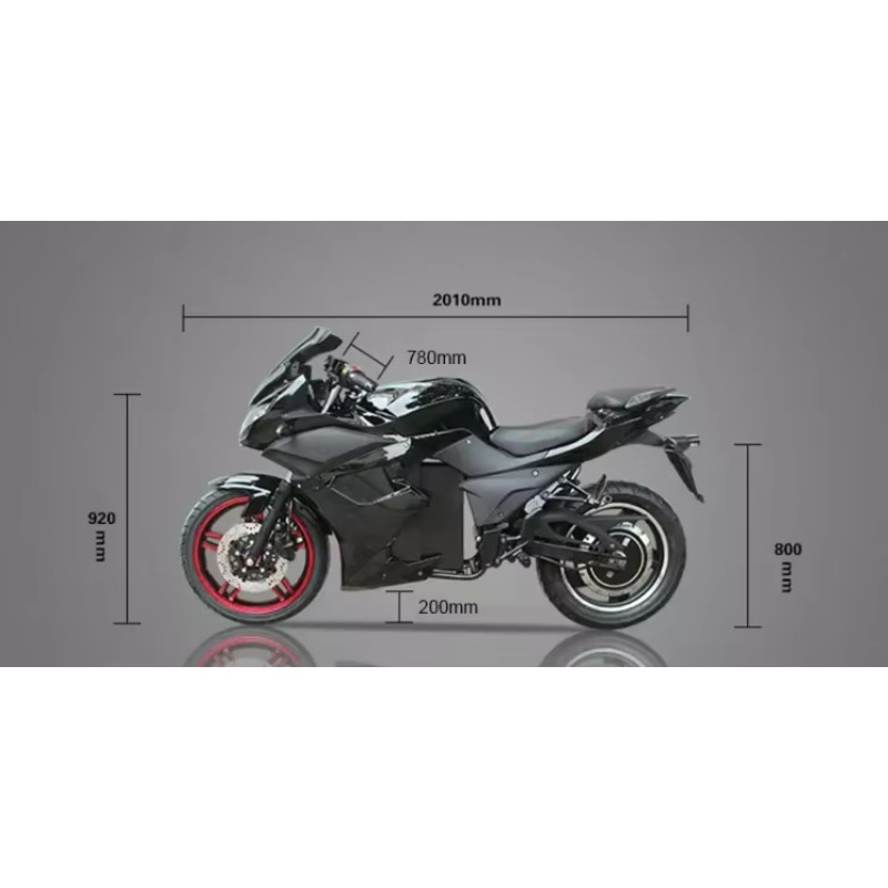 DPX Yeni Model 3000w 5000w 100 - 72V 5000W Electric Motorcycle incelemesi ve fiyatı