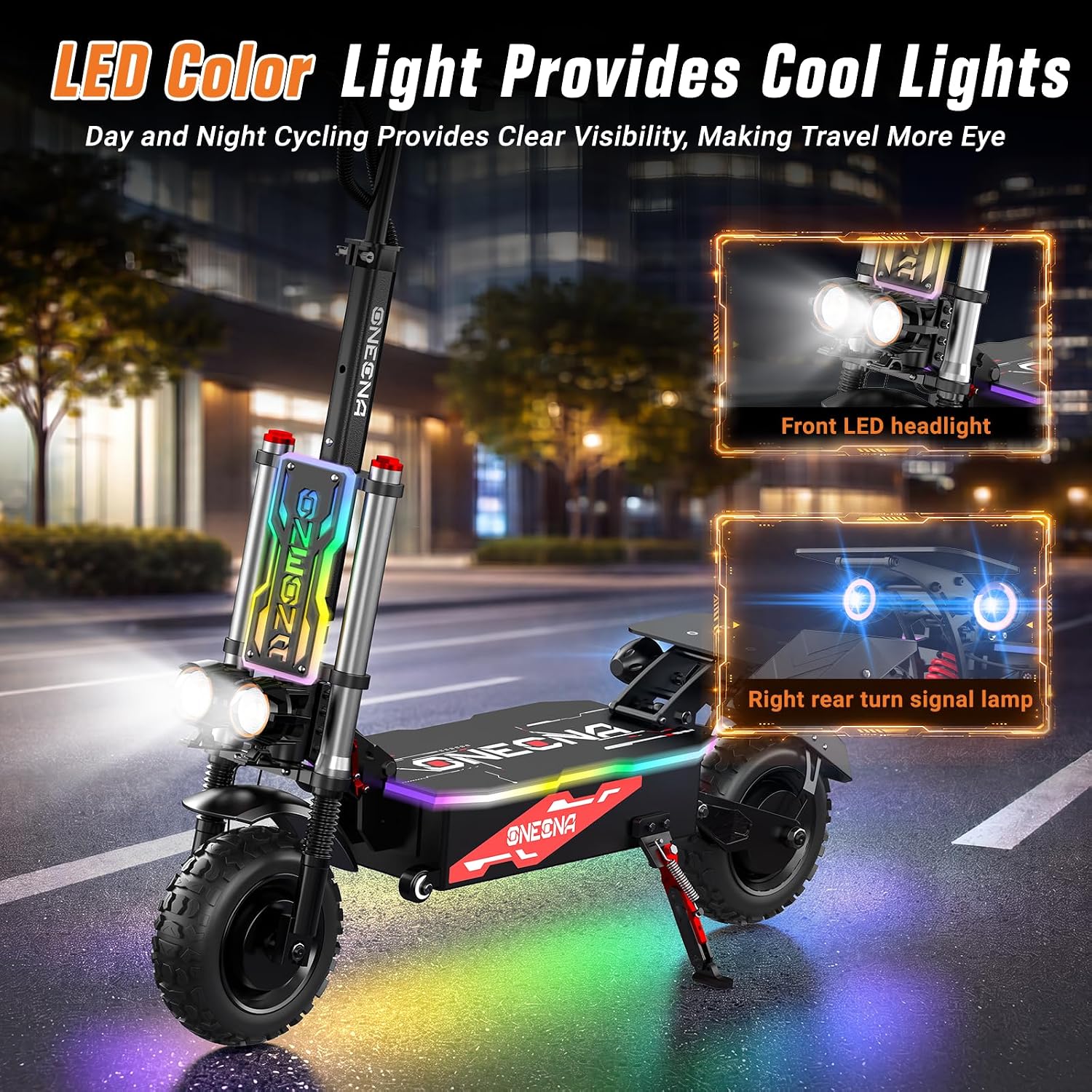 ONEONA GT8 Katlanabilir, Arazi - 60V 5600W Dual Motor Electric Scooter incelemesi ve fiyatı